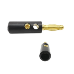 Banana Plug Male Connector 4mm Black