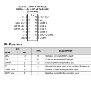 Buck-Boost Type SOIC-16 DC-DC Converter SG3524 SMD IC - Image 2