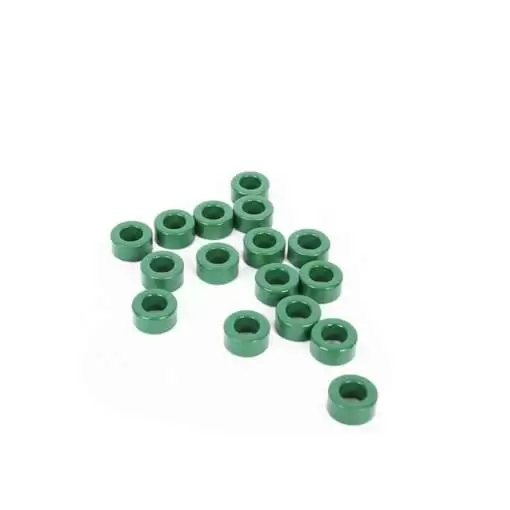 Green Toroid Ferrite Core for Inductor Coils 13x8x6mm (2 Pcs)