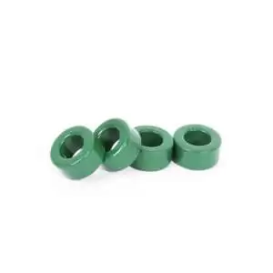 Green Toroid Ferrite Core for Inductor Coils 13x8x6mm (2 Pcs) - Image 2