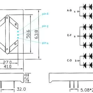 Arrow LED 5 Segment Display 64x41mm 2.3 Inch - Image 4
