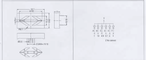 Arrow LED Segment 54x30mm 18021BR 1.8 Inch - Image 5