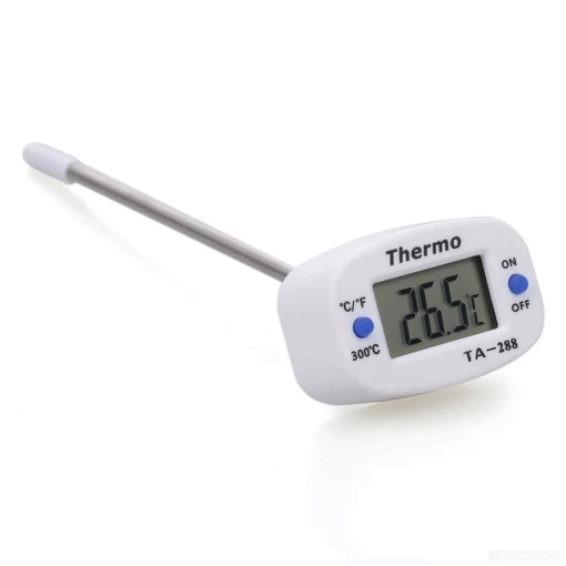 TA288 LCD Digital Thermometer - Stainless Steel Probe