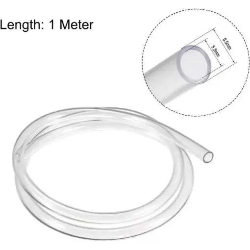 PU Clear Hose Tube Pipe 1 Meter (6.5x4.5mm)