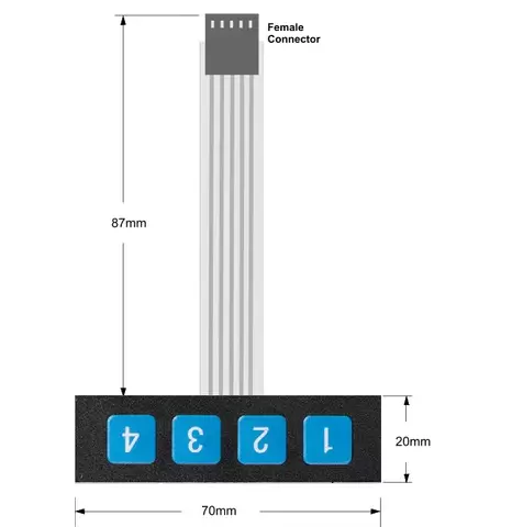 Keypad 1×4 - Image 4