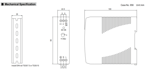 MEAN WELL Power Supply MDR-20-24 24V 1A - Image 5