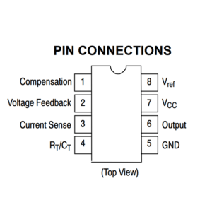 UC2843AN DC-DC Controller 500kHz DIP-8 - Image 2
