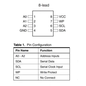AT24C16N SOIC-8 EEPROM SMD IC - Image 2