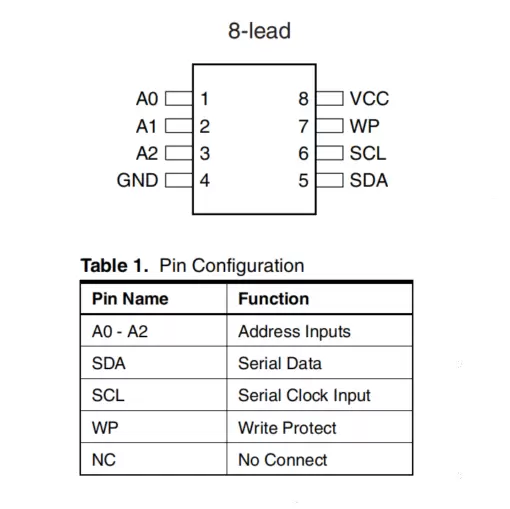 AT24C16N SOIC-8 EEPROM SMD IC - Image 2