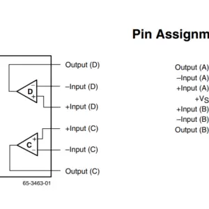 RC4156 Quad Operational Amplifier IC Dip-14 - Image 2