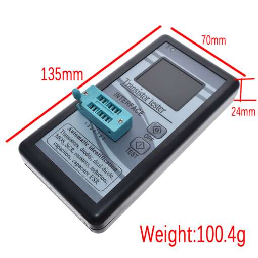 Multi-Purpose Transistor Tester 128*160 Diode Thyristor Capacitance Resistor Inductance MOSFET ESR LCR Meter - Image 7