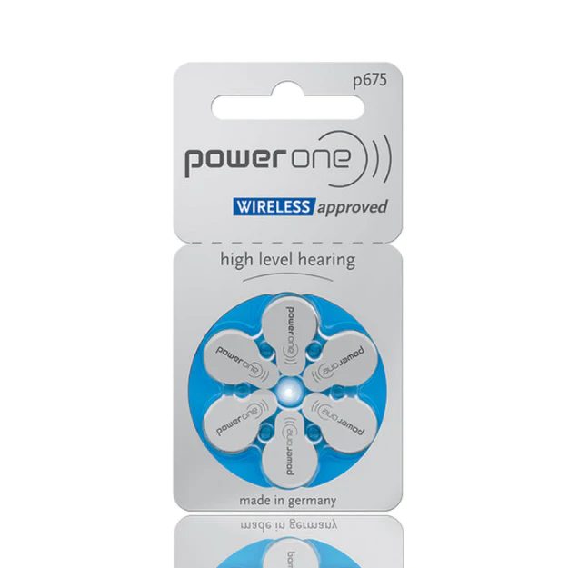 PowerOne P675 Hearing Aid Battery 1.45V (6 Pcs Pack)