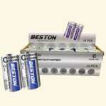 BESTON Extra Heavy Duty R14S C Battery 1.5V 2 PCS