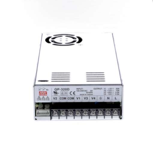 MEAN WELL Power Supply QP-320D (+5V-20A,+12V-10A,+24V-3A & -12V-2A) Output - Image 2