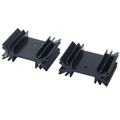 Aluminium Heatsink For TO-247 (34x25x12mm) Black - Image 2