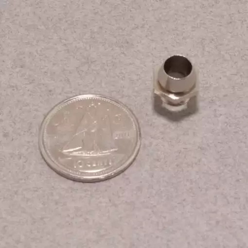 LED Holder 3mm Chromed Metal Narrow Bevel (5 Pcs) - Image 3