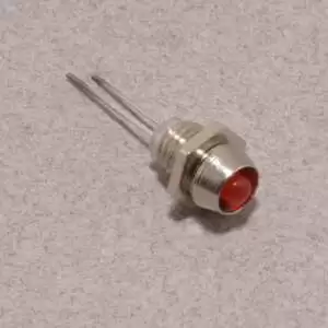 LED Holder 3mm Chromed Metal Narrow Bevel (5 Pcs) - Image 2