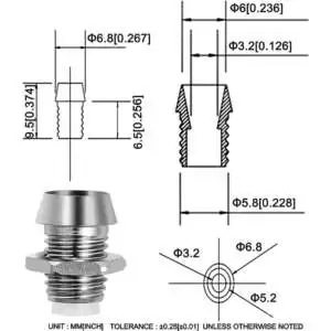 LED Holder 3mm Chromed Metal Narrow Bevel (5 Pcs) - Image 5