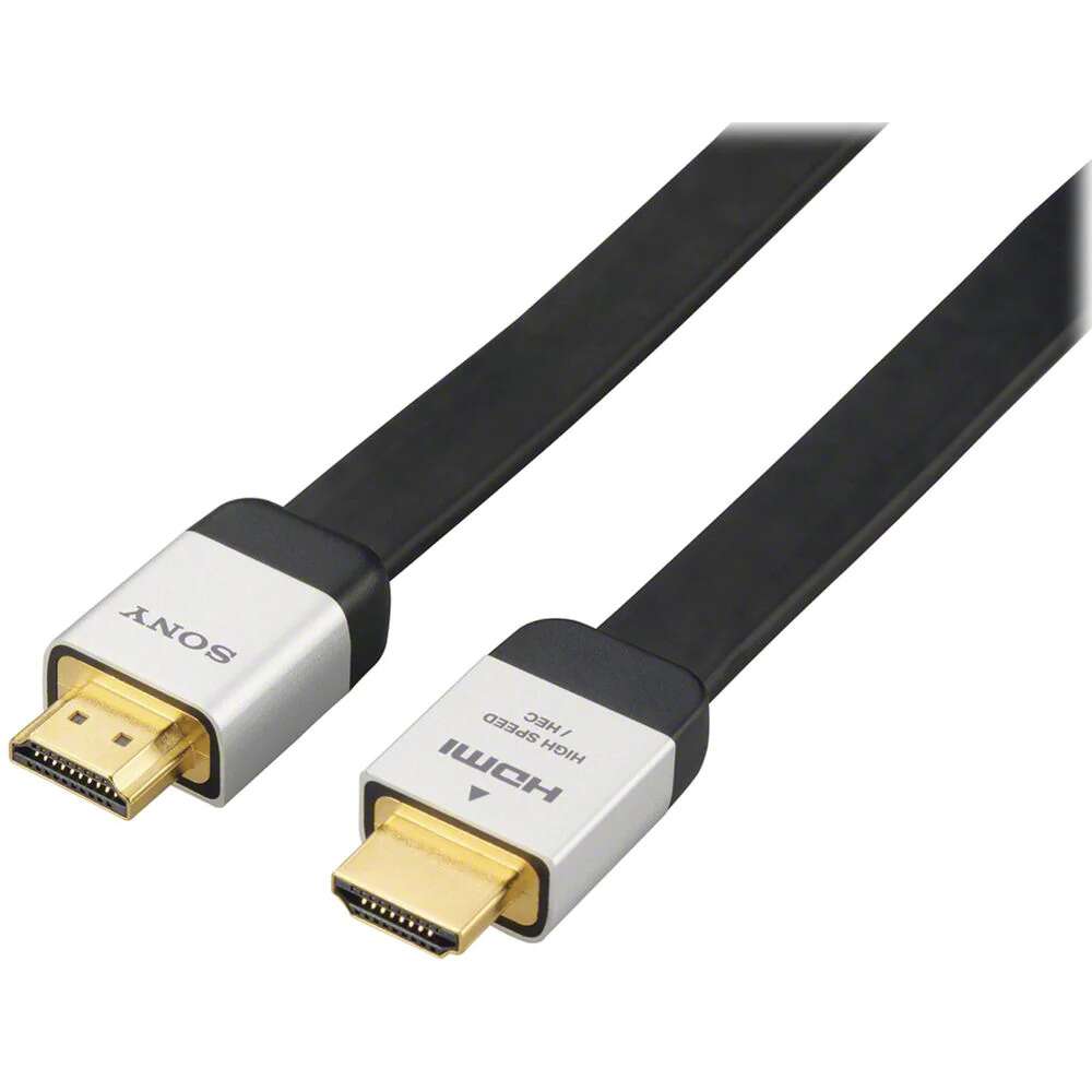 Hdmi high speed. Кабель HDMI Sony DLC-he20с. Кабель HDMI-HDMI Sony 2м плоский белый. Кабель Sony мини-HDMI 3m. Кабель HDMI плоский 2 м.