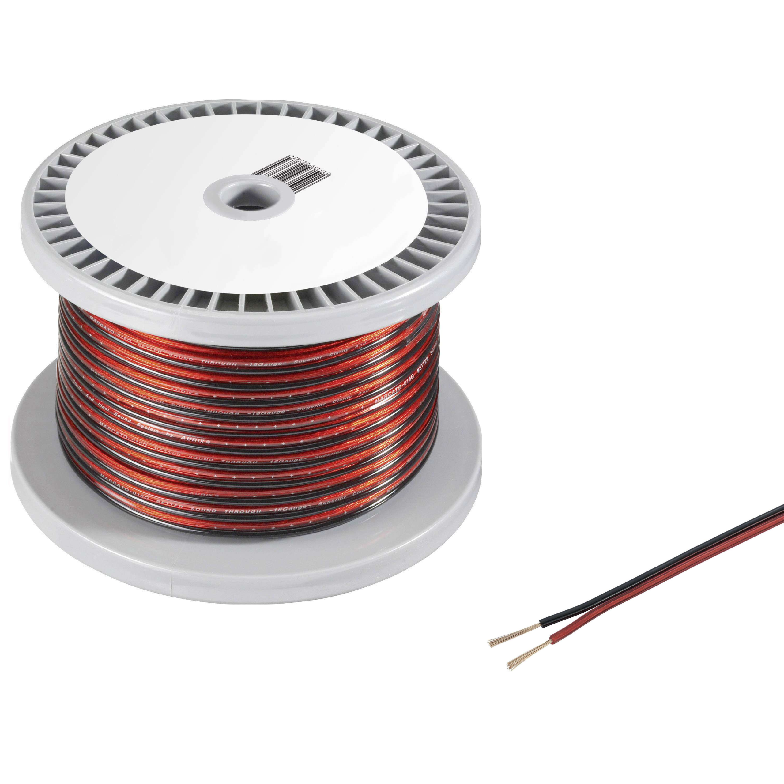 Red Black Audio Speaker Cable 2X1.65mm² 1meter