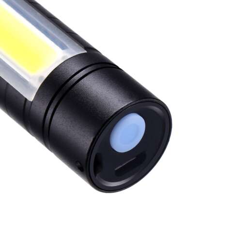 Mini LED Flashlight Rechargeable 3 Modes With Side COB Lamp - Image 2