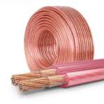 Speaker Wire 2Cx2mm 1Meter White & Red High Quality