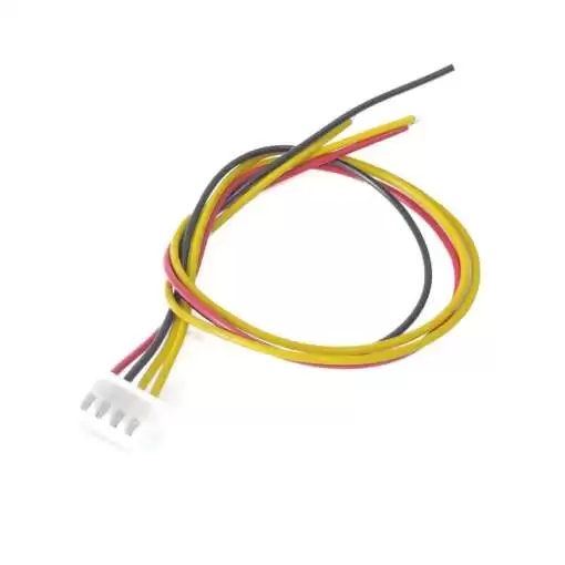 Data Cable JST 4 Pin 2.54mm 24AWG 25cm (One Side Terminal)
