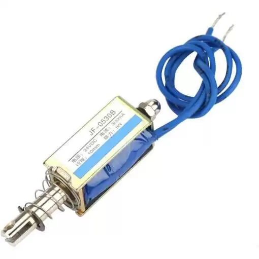 Push Type Linear Solenoid JF-0530B 24V 300mA 10mm 5N