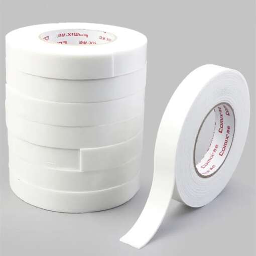 Rubber Tape Double Face White 20mm - Image 4