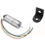 GA25-370 DC Gear Motor with Encoder 12V 130RPM with Bracket