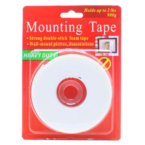 Rubber Tape Double Face White 20mm