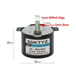 XD50KTYZ-B AC Synchronous Motor 10rpm 220V 8kg.cm - Image 5