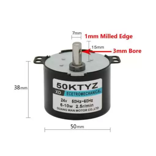 XD50KTYZ-B AC Synchronous Motor 10rpm 220V 8kg.cm - Image 5