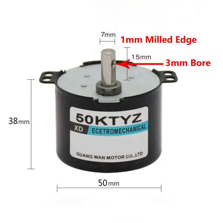 XD50KTYZ-B AC Synchronous Motor 10rpm 220V 8kg.cm - Image 5