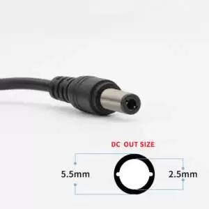 Adapter 9V 1A with Single Jack (5.5x2.5mm) - Image 3