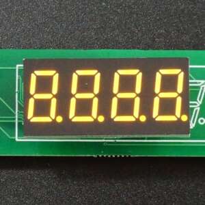 Four Digit 7 Segment Yellow Led Display 0.4 inch 4N4H Common Anode - Image 2