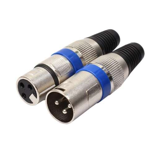 XLR Cable Connector Pair (Male-Female) 3 Pin for Wire - Image 4