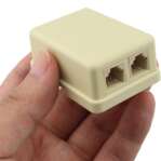 RJ11 Telephone Dual Port Surface Mount Box