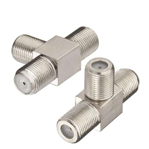 Coaxial Connector Adapter T-Shape 3 Way Female