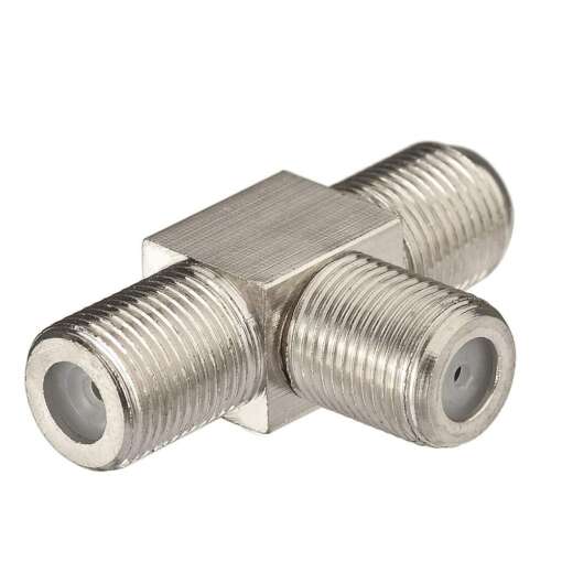 Coaxial Connector Adapter T-Shape 3 Way Female - Image 2