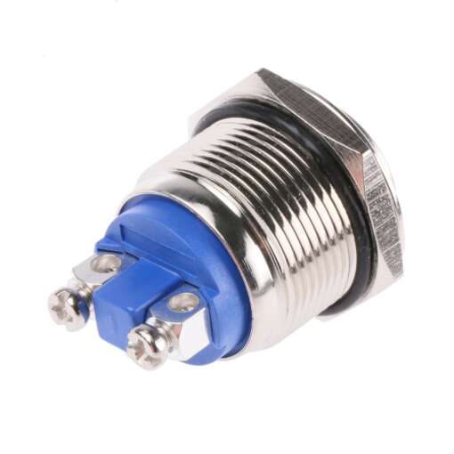 Metal Momentary Push Switch On/Off Waterproof 19mm (High Head) | Makers ...
