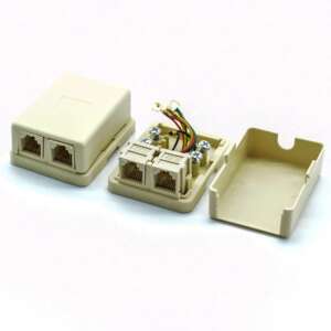 RJ11 Telephone Dual Port Surface Mount Box - Image 3