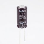SAMWHA Aluminum Electrolytic Capacitor 3300uF 16V 12.5x25mm Made in Korea