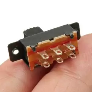 Miniature ON-OFF Slide Switch 6-Pin DPDT 2 Position - Image 4