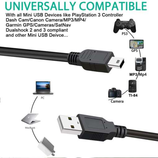 USB to Mini USB Cable 70cm For Arduino NANO - Image 3