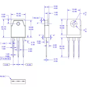 K796 N-Channel MOSFET Transistor TO-3P - Image 2