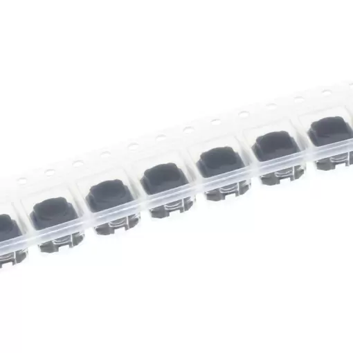 Tactile Silent Push Switch SMD 12V 50mA 2 Pin 6x6x5mm (4 Pcs) - Image 2