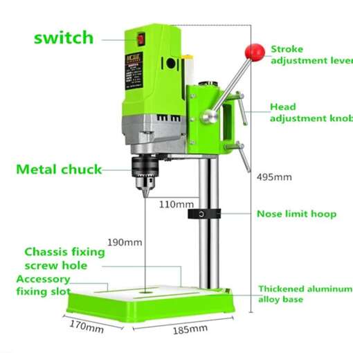 Mini Drill Bench Table 710W BG-5156E - Image 9