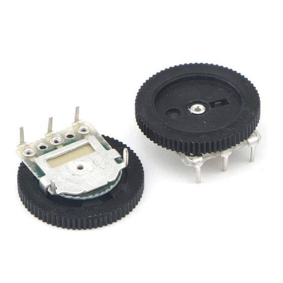 Round Dial Potentiometer With Thumbwheel 50K 16mm 3 Pin