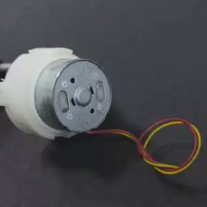 Low Speed White DC Gear Motor Long Shaft 3.7V 15RPM 45mm - Image 3